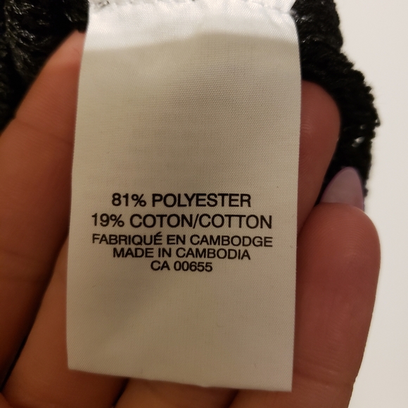 3/$30 💎 Ladies Black Sparkly Sheer Top - Picture 3 of 4